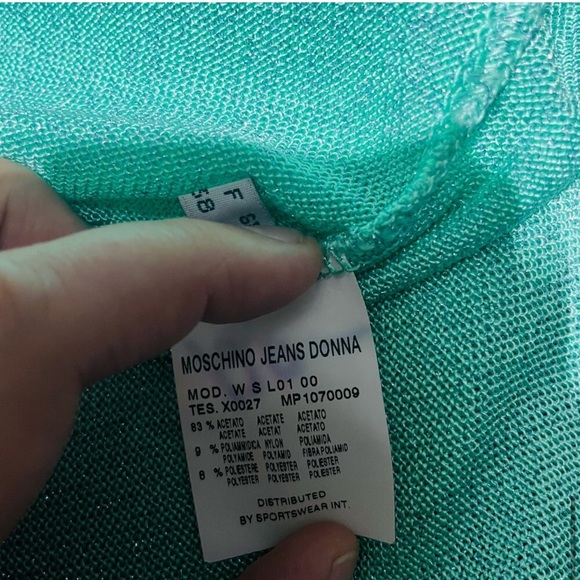 Moschino Festive Shimmer Christmas Holiday New Years Party Sweater - Picture 10 of 13